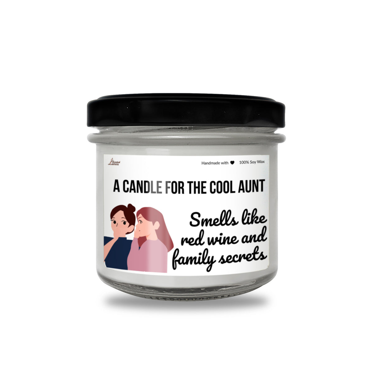 a candle for the cool adult smells like red wine and family secrets