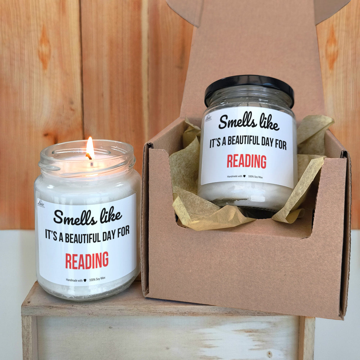 Smells like beautiful day for Reading Scented Soy Candle