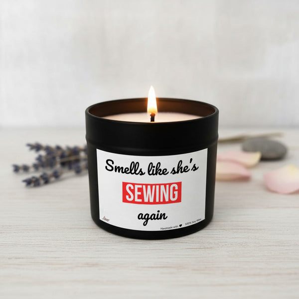 Smells like she’s sewing again Scented Soy Candle