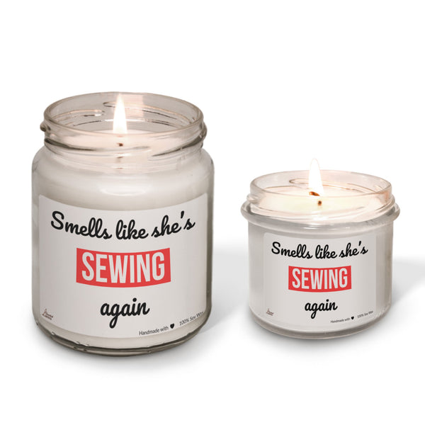 Smells like she’s sewing again Scented Soy Candle