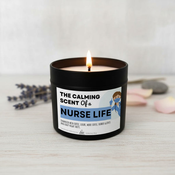 The calming scent of a Nurse life Scented Soy Candle