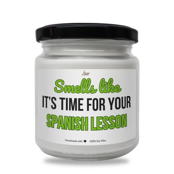 It's time for your Spanish lesson Scented Soy Candle