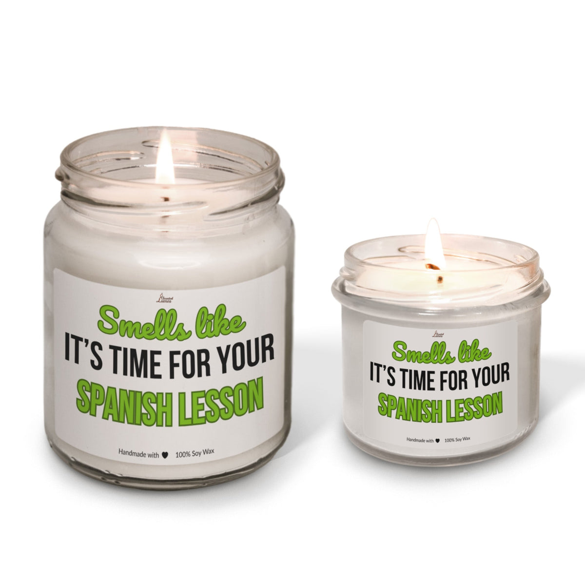 It's time for your Spanish lesson Scented Soy Candle