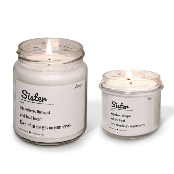 Definition for Sister Scented Soy Candle
