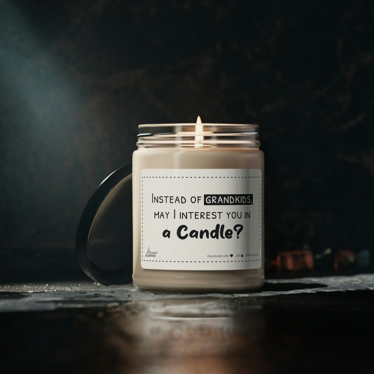 Instead of grandkids Scented Soy Candle Mother's Day