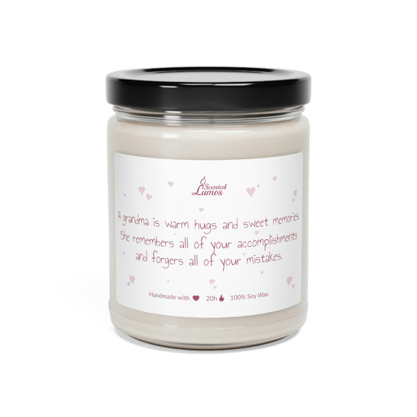 Grandma is warm hugs Scented Soy Candle