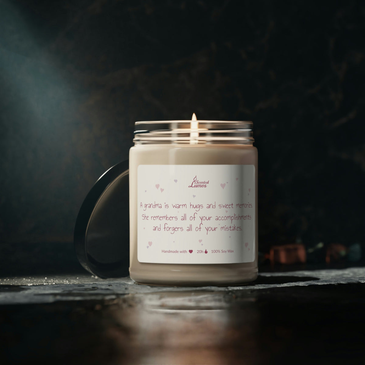 Grandma is warm hugs Scented Soy Candle