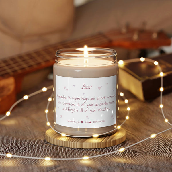 Grandma is warm hugs Scented Soy Candle