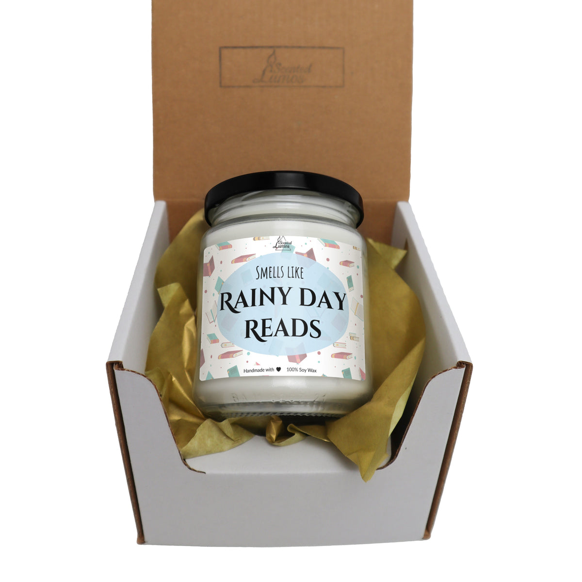 Smells like rainy day reads Scented Soy Candle