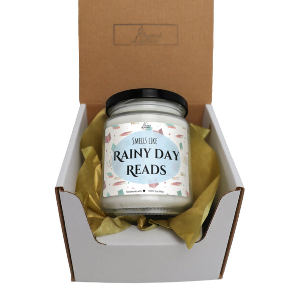 Smells like rainy day reads Scented Soy Candle