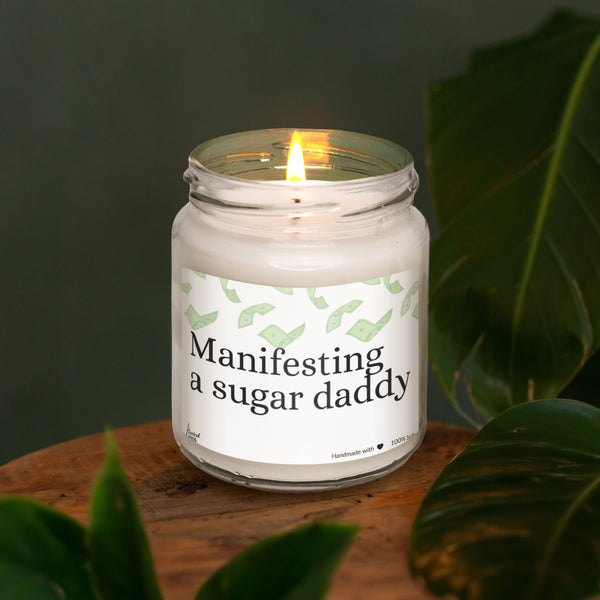 Manifesting a sugar daddy Scented Soy Candle