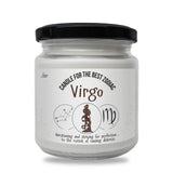 a jar of virgo powder on a white background