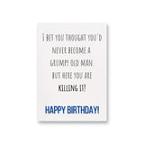 a birthday card with the words, i bet you thought you'd never become