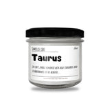 a jar of taurus on a white background