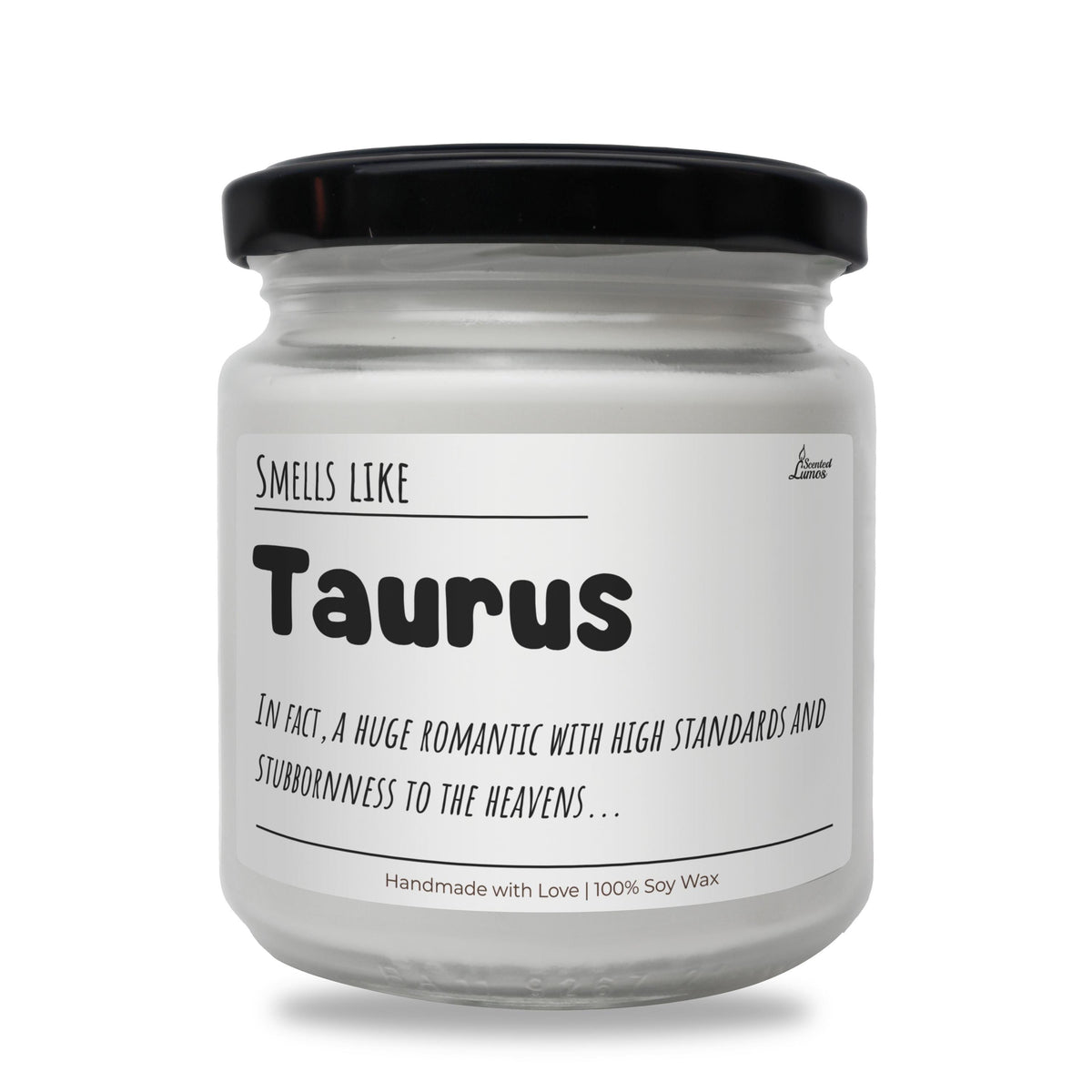 a jar of taurus on a white background