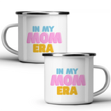 In my mom era - White mug - Metal Mug 370ml