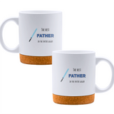The best father in the entire galaxy - White mug - Ceramic Mug with Cork 320ml