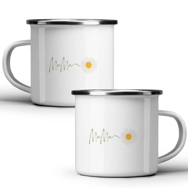Mama - White mug - Metal Mug 370ml
