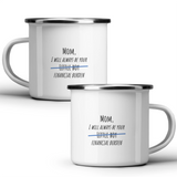 Mom, I will always be your little boy financial burden - White mug - Metal Mug 370ml