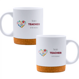 The best teacher in the universe! - White mug - Ceramic Mug with Cork 320ml