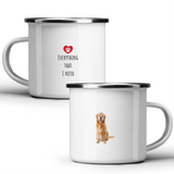 Everything that I need, personalized pet photo - White mug - Metal Mug 370ml
