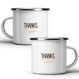 Thanks for all the orgasms - White mug - Metal Mug 370ml