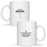 Mug for Gemini: two coffees, please. One is for me, the other is for my other 