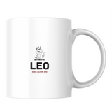 Authentic Leo, personalized date - White mug - Ceramic Mug 330ml
