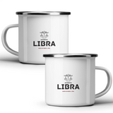 Authentic Libra, personalized date - White mug - Metal Mug 370ml