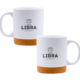 Authentic Libra, personalized date - White mug - Ceramic Mug with Cork 320ml