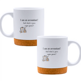 I am an accountant! And what is your super power? - White mug - Ceramic Mug with Cork 320ml